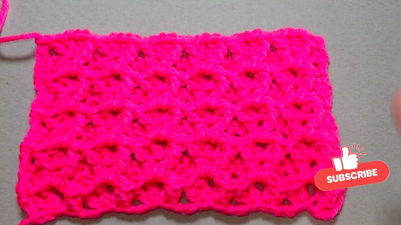 THE 1 TEXTURED STITCH YOU WANT TO LEARN!!   3D V STITCH!!  Crochet  @wipandchain 