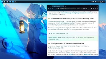 How to Troubleshoot Arch Linux | Official Documentation