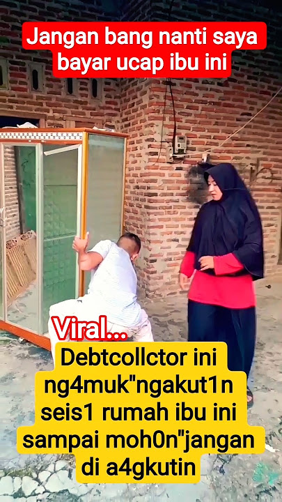 This debt collector is claiming to be in this woman's house and begging her not to follow him.