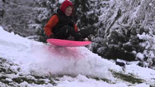 Cheese Wedge Challenge - The most epic sledding video ever