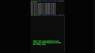Read last n lines using "tail" command in linux #linuxcommandlinetutorial