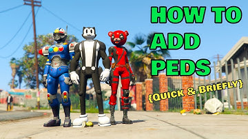 GTA5 Tutorials, How to add peds using Addon ped spawner, Easy and Quick