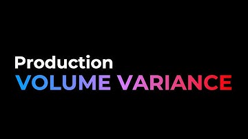 Production Volume Variance