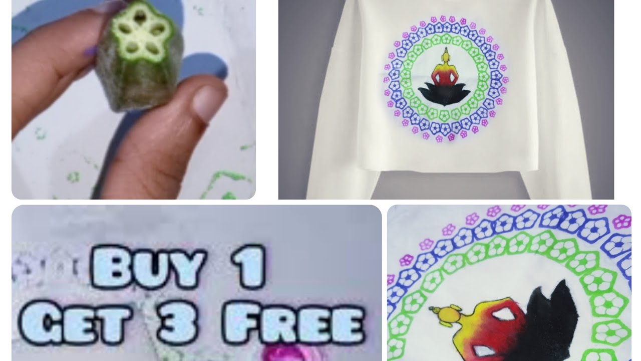 @Design Life simple ladyfinger block printing on cloth