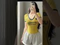 Neck Uptanich Love Yourself CottonSpandex Top - Stylish & Comfortable Women's T-Shirt #yellowtshirt