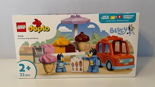 Lego Duplo Ice Cream Trip With Bluey Set Review.