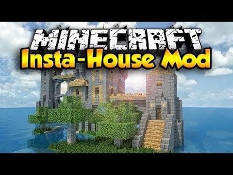 Обзор мода с майоркрафтом 2 (Insta-House-Mod-1.7.2) ОДИН КЛИК И ВСЁ ГОТОВО