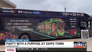 Bring new, unwrapped toys to Party with a Purpose at Sam Town's Casino on Dec. 13, 2024