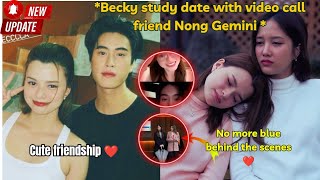 (Freenbecky) Becky study live video call with Nong Gemini cute friendship ❤