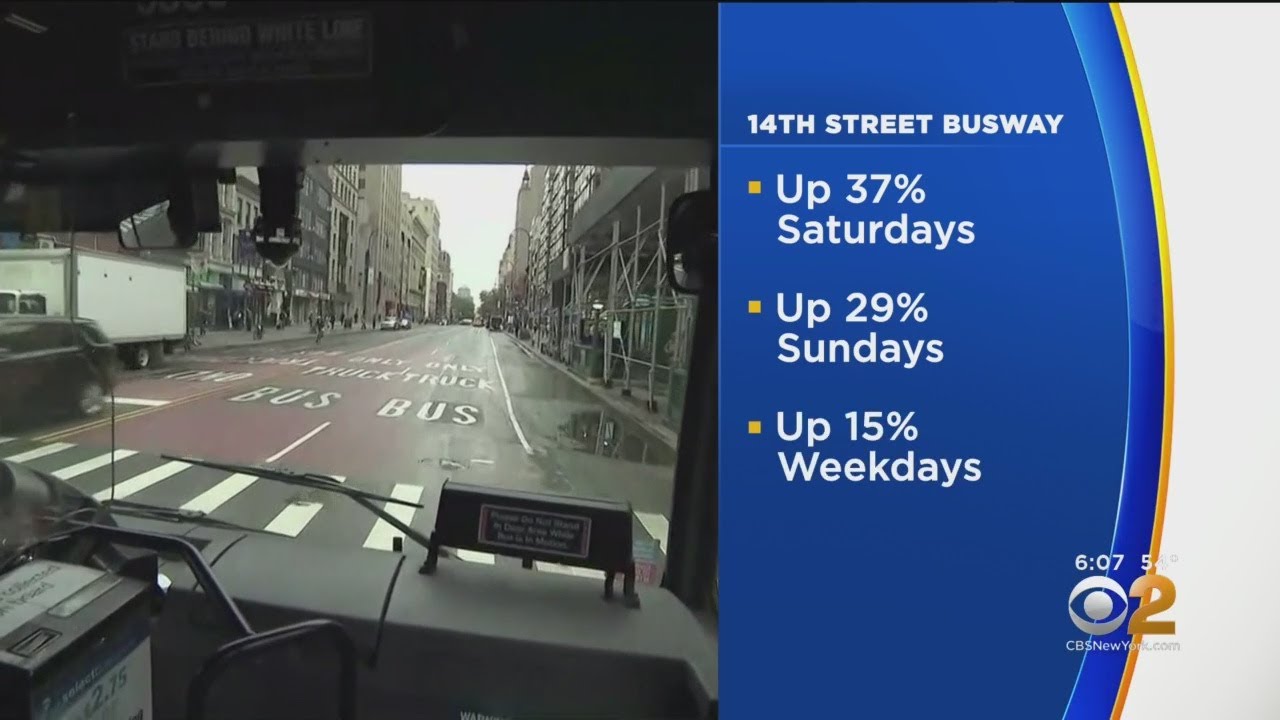MTA Says Bus Service Improved, Ridership Increased After 14th Street Busway Switch