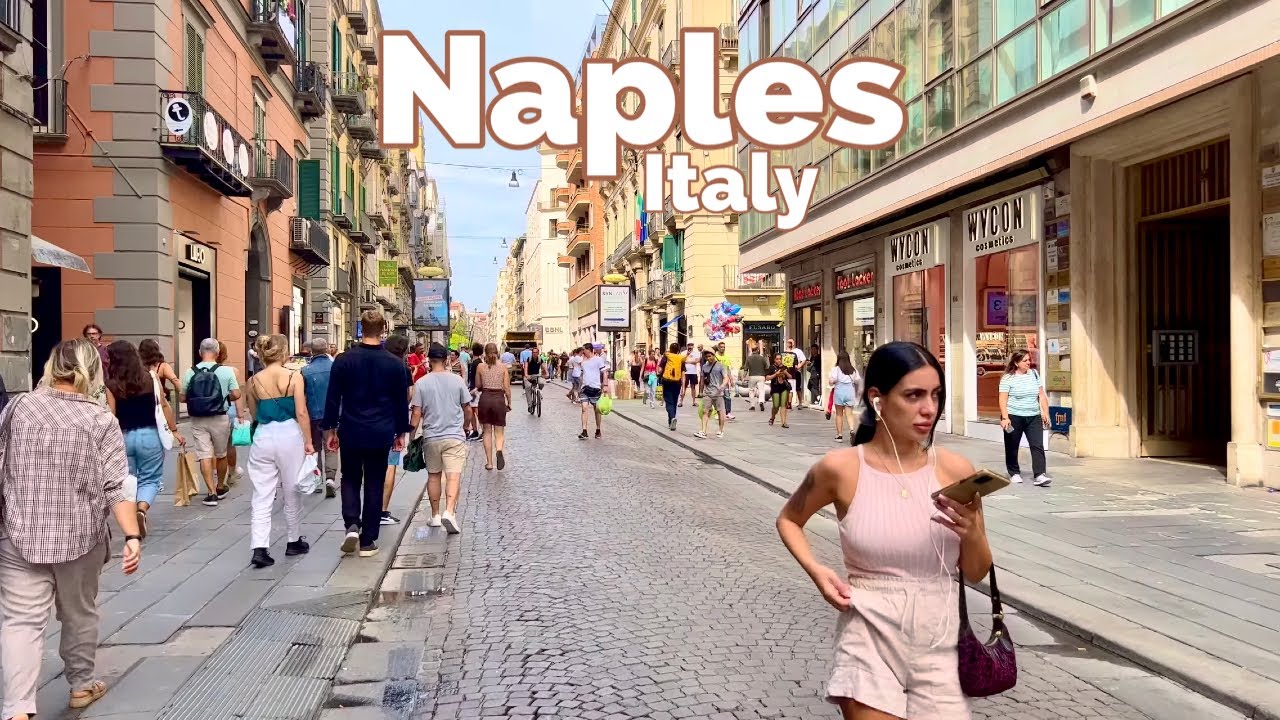 Naples, Italia | Passeggiata Estiva in Città 4K | 24 ott 2022