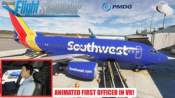 MSFS PMDG 737 with FS2CREW Animated FO in VR LIVE! | ** Portland to Sacramento! **