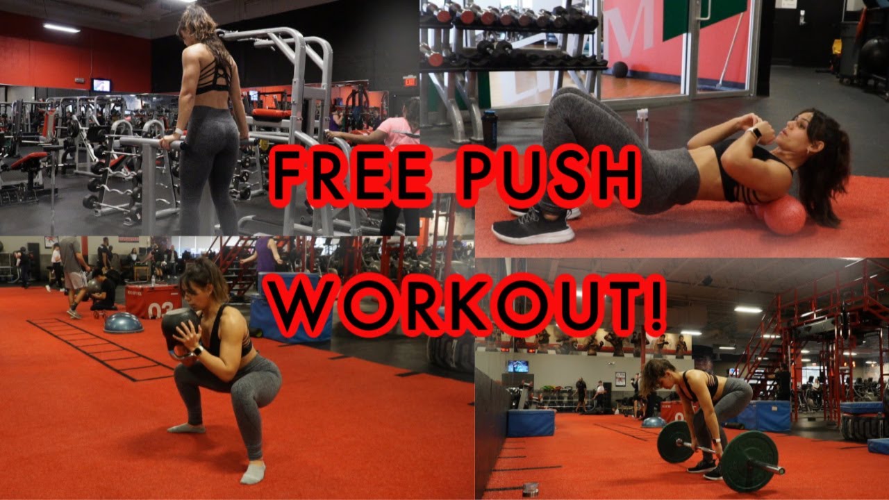 FREE PUSH WORKOUT!!!! WHAT I DO FOR MY WORKOUTS!!! - YouTube