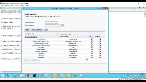 Oracle Identity Manager 11gr2PS3-OIM-ServiceNow Integration3:IT Resource Configuration