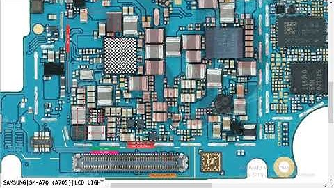 Samsung A70 SM A705 LCD Light No Grapice Problem Hardware Solution