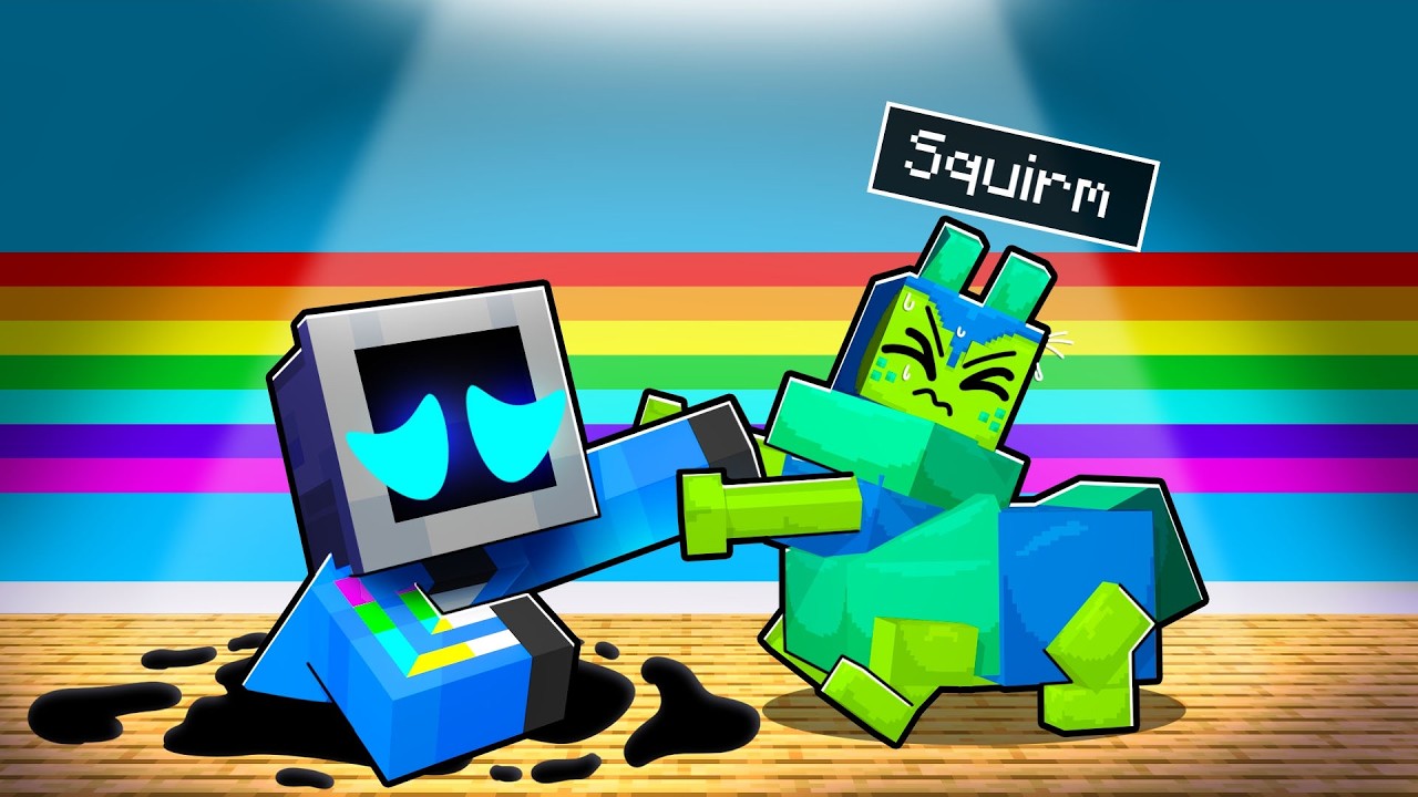 TeeVee meets SQUIRM in Minecraft!