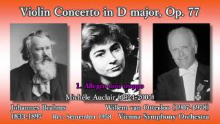 Brahms: Violin Concerto, Auclair & Otterloo (1958) ブラームス