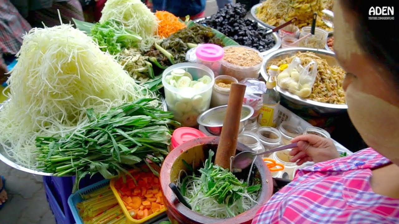 Myanmar Street Food - Mandalay around Zay Cho Market