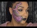 NEON SKULL! Simple Last Minute Makeup | Halloween 2017