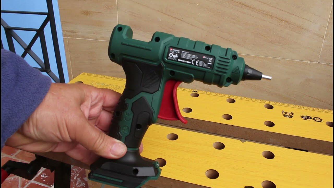 Lidl Parkside Cordless Hot Glue Gun 20v YouTube