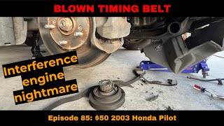 Reviving a $50 Honda Pilot: Broken Timing Belt Adventure! Will It Run?