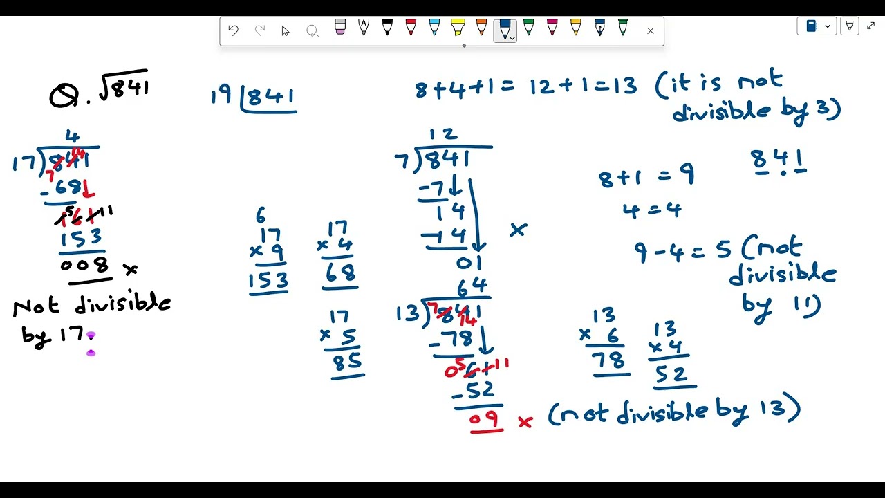 Square Root Of 841 1 11 2025 12 01 30 PM NO AUD YouTube Square Root Of 841 1 11 2025 12 01 30 PM NO AUD YouTube
