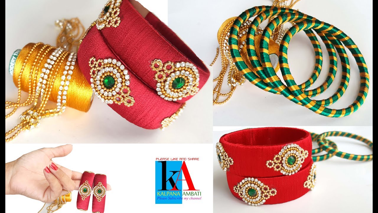 How To Make Thread Bangles At Home How To Make Thread Bangles At Home