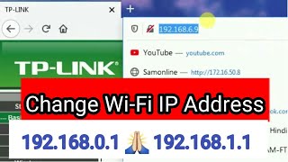 How to change 192.168.1.1 - 192.168.0.1 Router Login Admin and WiFi Change Password,wifi ip address screenshot 5