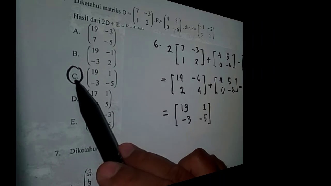 Pembahasan Latihan Soal Un 2018 Matematika Smk Youtube