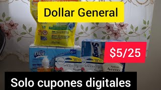 Dollar General mi compra con cupones digitales $5\/25  09\/21