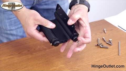 How to Adjust a Double Action Hinge also known as a Saloon Door Hinge
