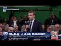 Grand débat: le marathon de 7 heures d'Emmanuel Macron