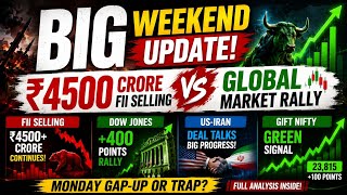 🔥 BIG WEEKEND UPDATE! | ₹4500 CRORE FII Selling vs Global Market Rally 📉📈
