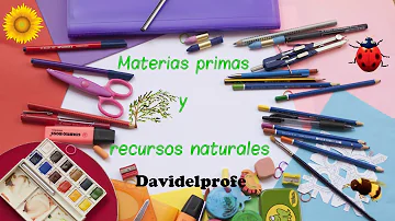 ¿Qué son los recursos naturales y la materia prima?