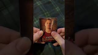 Opening trading cards Opening trading cards