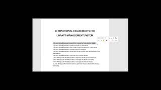 Functional Requirements | Library Management System