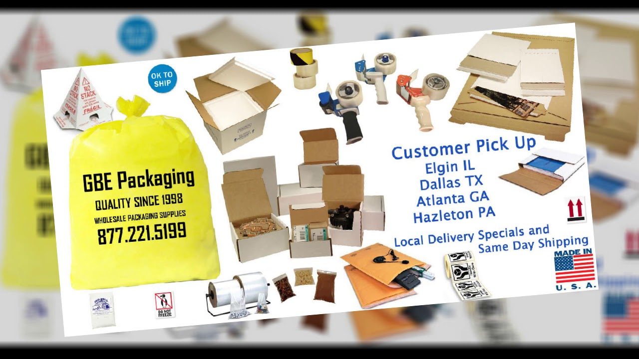 Where Can I Buy Shipping Supplies? GBE Packaging