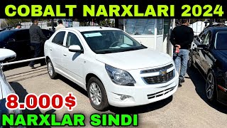 NARXLAR SINDI. 6 APREL COBALT NARXLARI 2024. SERGELI MASHINA BOZORI NARXLARI 2024