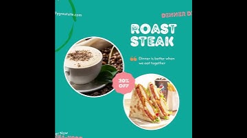 Food Blogger Social Media Template for Canva Recipe Ebook Branding