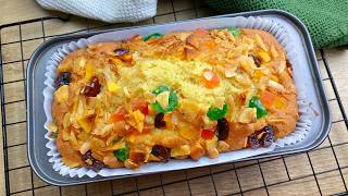Easy Fruit Cake Recipe with Tropical Fruits! 🎄🍰 Simple and Quick!