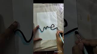 Writing Arabic Calligraphy for Beginners || #islamicvideo #muslim#islam #arabic #art