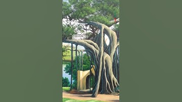 Vẽ tranh tường phong cảnh đồng quê tại Hà Nội