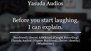 Caught Your Boyfriend Doing ASMR Roleplays | [Secret Identity] [Wholesome] Audio RP