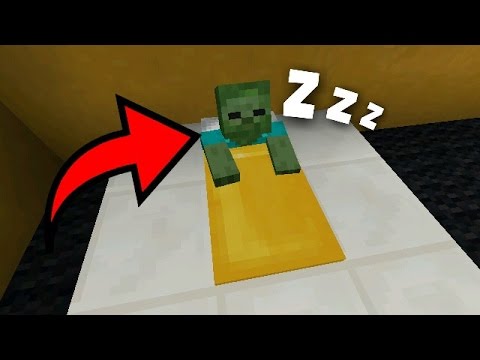 COMO FAZER UM ZUMBI DORMIR SEM MODS NO MINECRAFT PE 1.1.0.8 ...