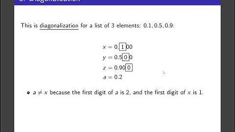 Intro to Proofs -  Countability - Diagonalization