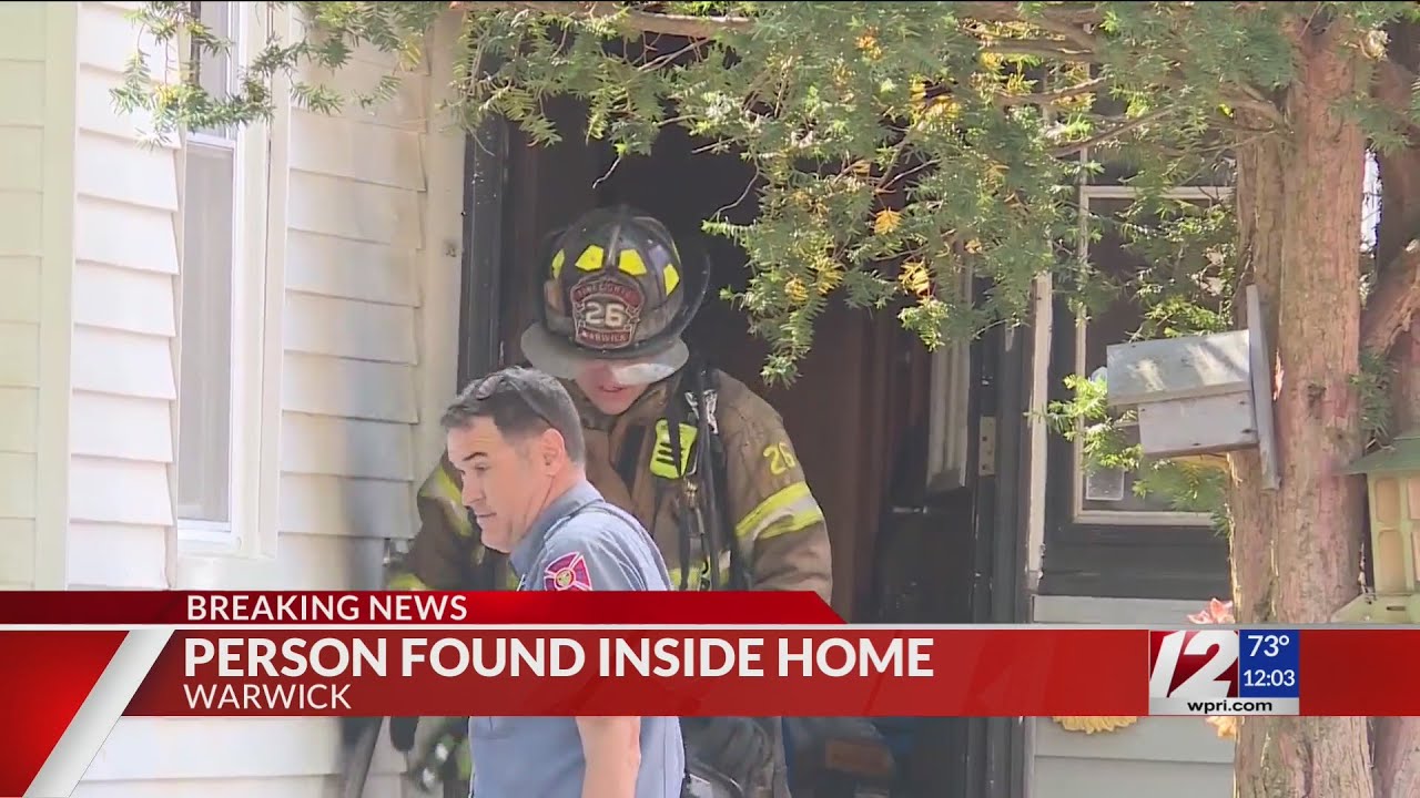 Man hospitalized after Warwick house fire - YouTube