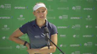 Emily Kristine Pedersen Interview Round 2 | Aramco Saudi Ladies International Details