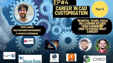Career Booster Ep 4: Career in Different Fields: Career in #cad  Customisation - PART 2