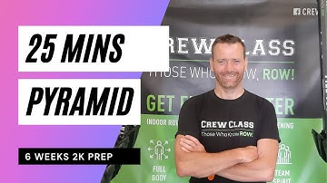 6 WEEK 2K Program Prep  #1: 25 Min Pyramid Tempo row with 3X Olympian World Champion Niall O