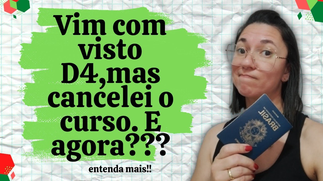 Como fica meu visto de estudante agora que cancelei meu curso?como posso renovar minha A.R. agora?